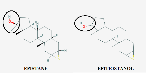 The main difference between Epistane and Epitiostanol