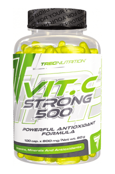 Vit. C Strong 500 from Trec Nutrition is already classic preparation. 500mg of Vitamin C per capsule, and low price. You don't need anything more!