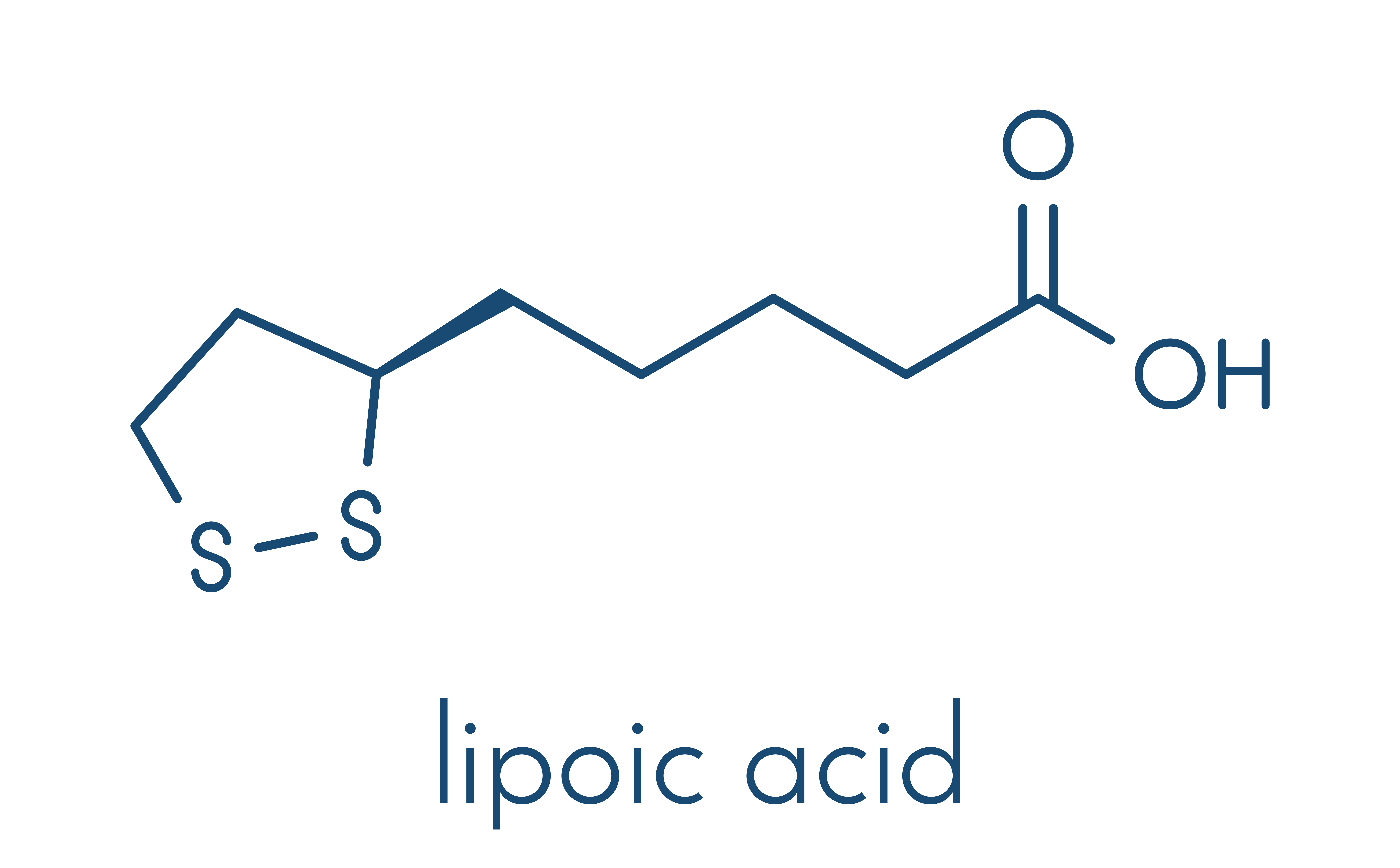 ALA (alpha-lipoic-acid) - chemical formula 
