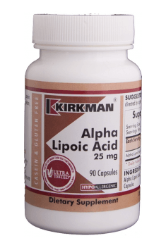 The highest quality Alpa Lipoic Acid in its active form currently on the market can be found in Alpha Lipoic Acid from Kirkman. We strongly suggest checking this one!