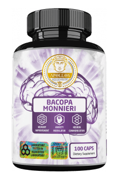 Recommended, highly standardized Bacopa Monnieri supplement, containing high amount of Bacosides - Bacopa Monnieri from Apollos Hegemony