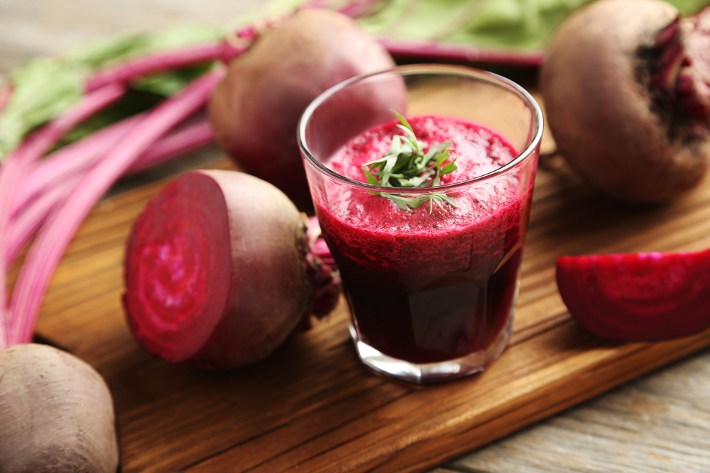 Beet Jucie is a natural way to improve your nitrogen balance. Try a glass of it before workout!