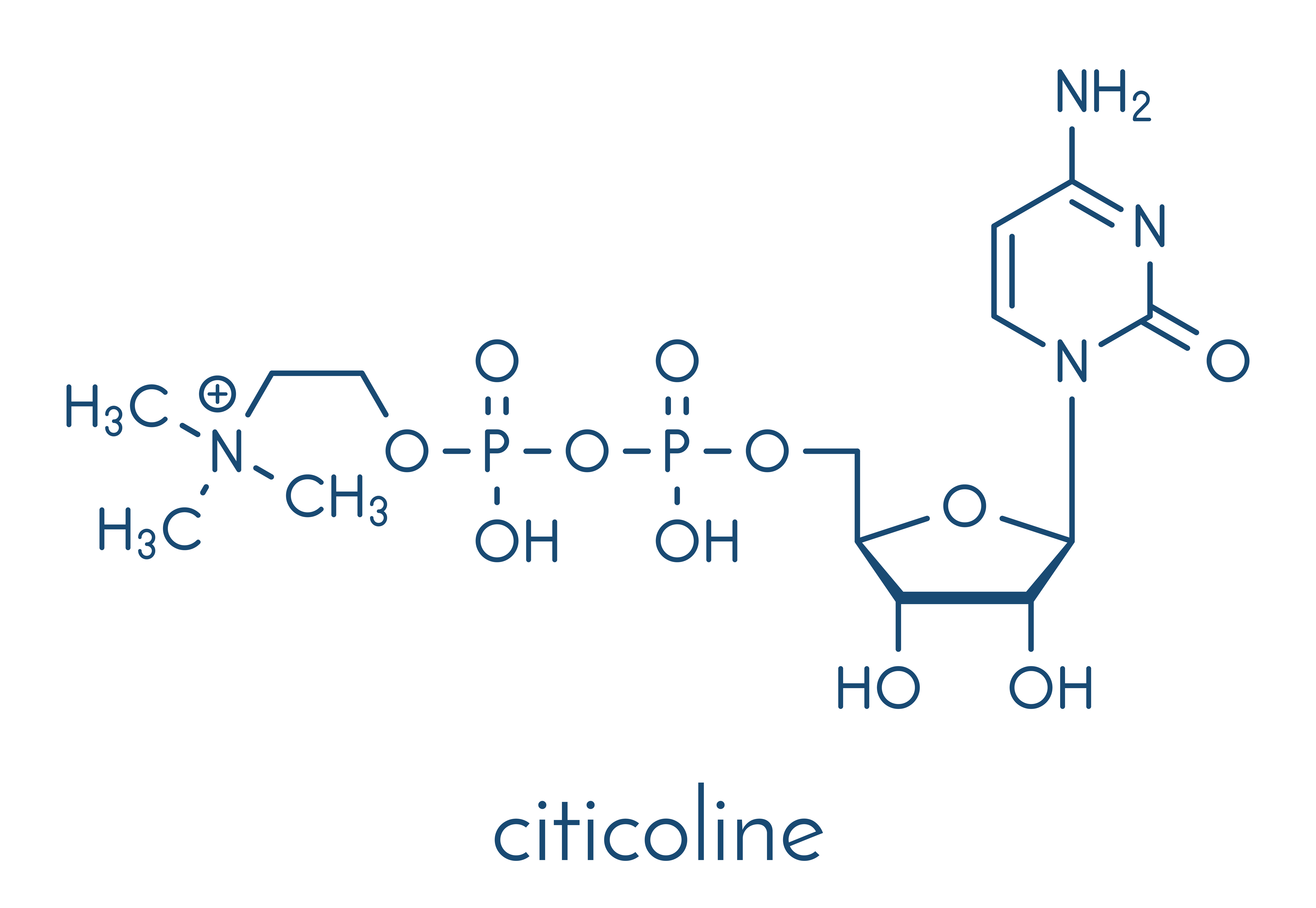 Citicoline (CDP-Choline) compound. Form of choline with the best nootropic benefits.