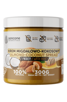 If you love nuts, but already bored of eating nuts over and over, we suggest checking Soncone and its Almond-coconut spread. It's delicious!