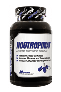 Recommended supplement containing Noopept, and blend of stimuli agents - NootropiMax from Performax Labs