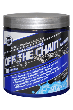 Recommended supplement containing BCAA with addition of stimulants and other amino acids - Off the chain from Hi Tech Pharmaceuticals