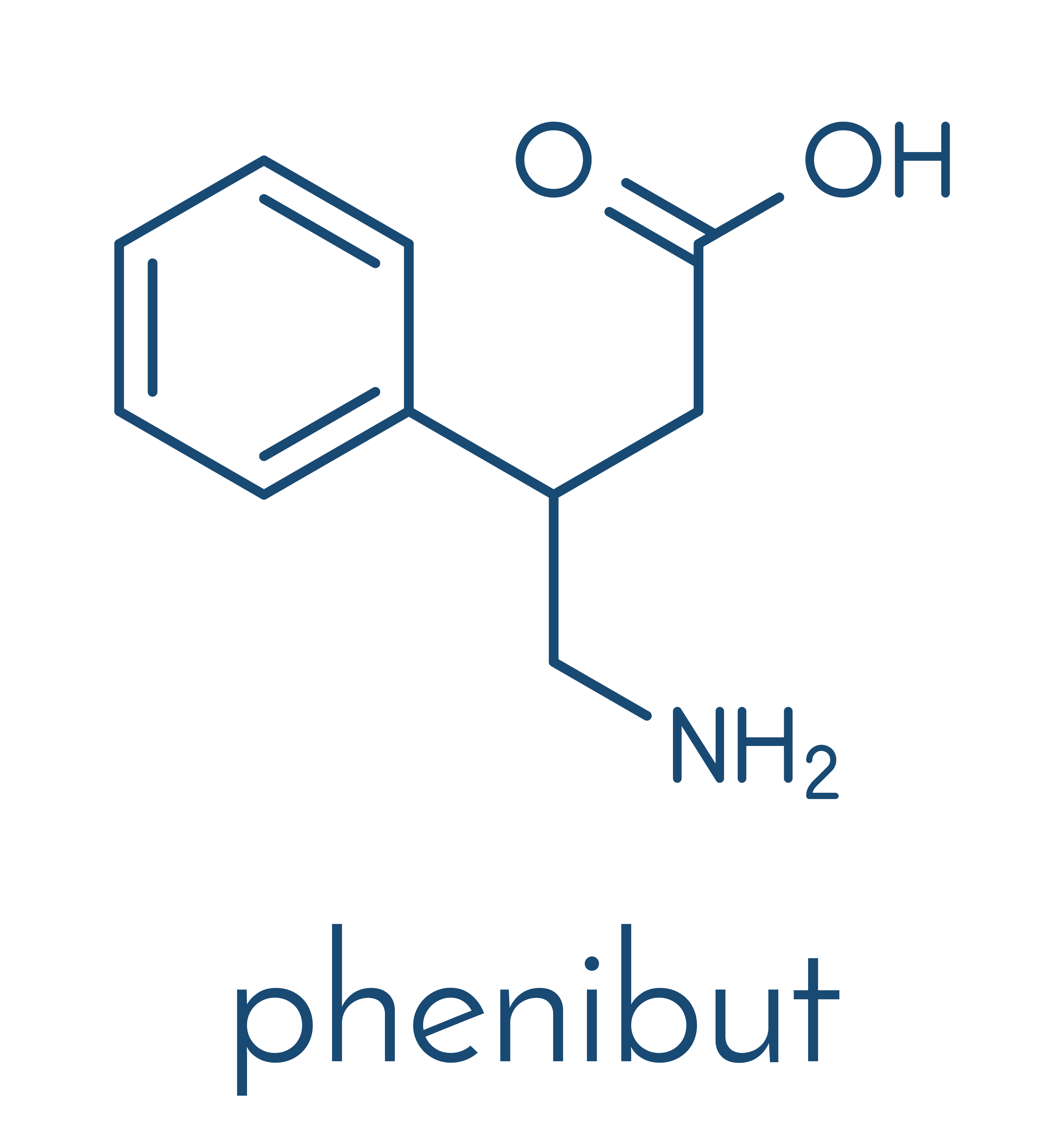 Phenibut - chemical formula