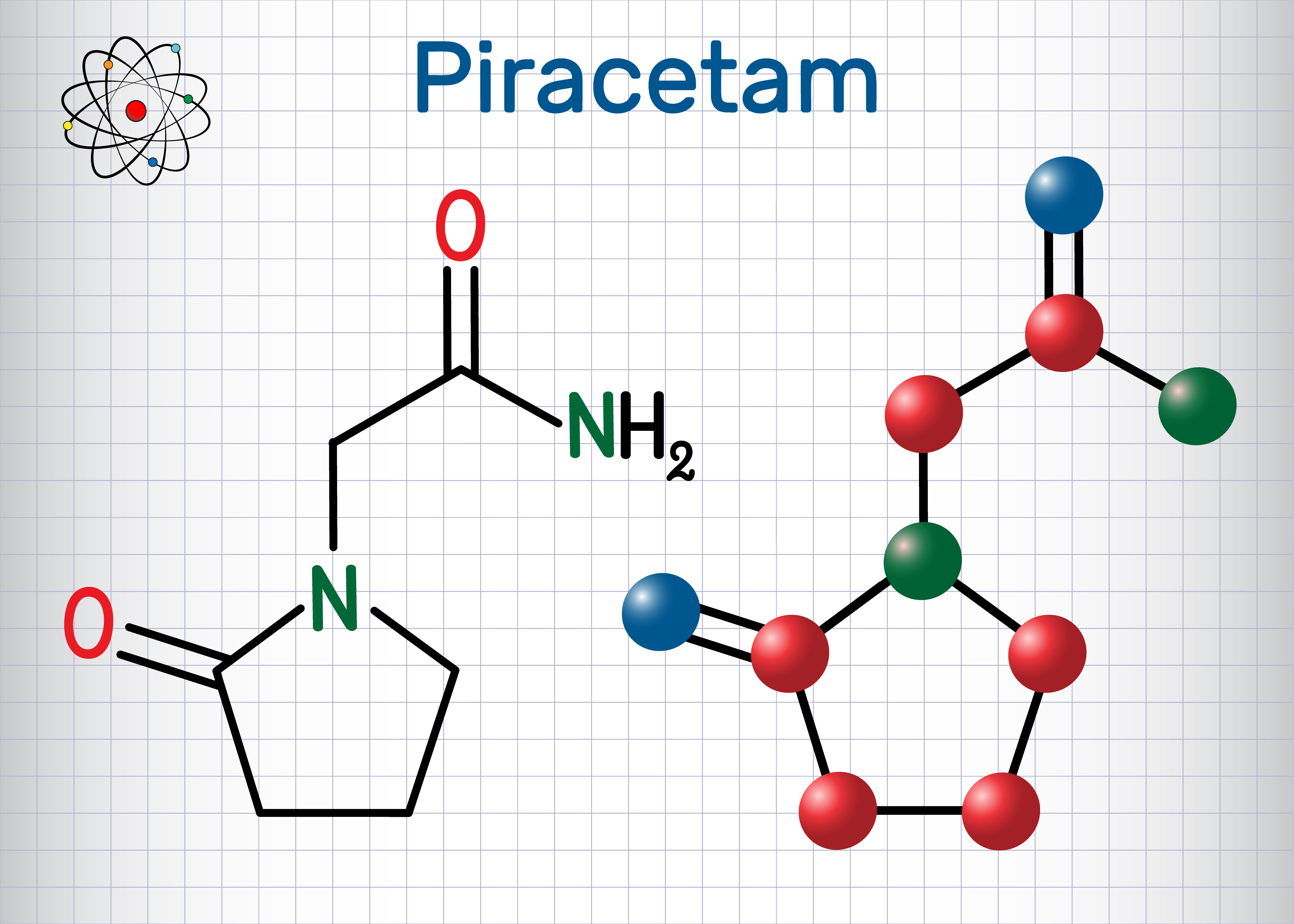 Piracetam - the most popular nootropic drug.