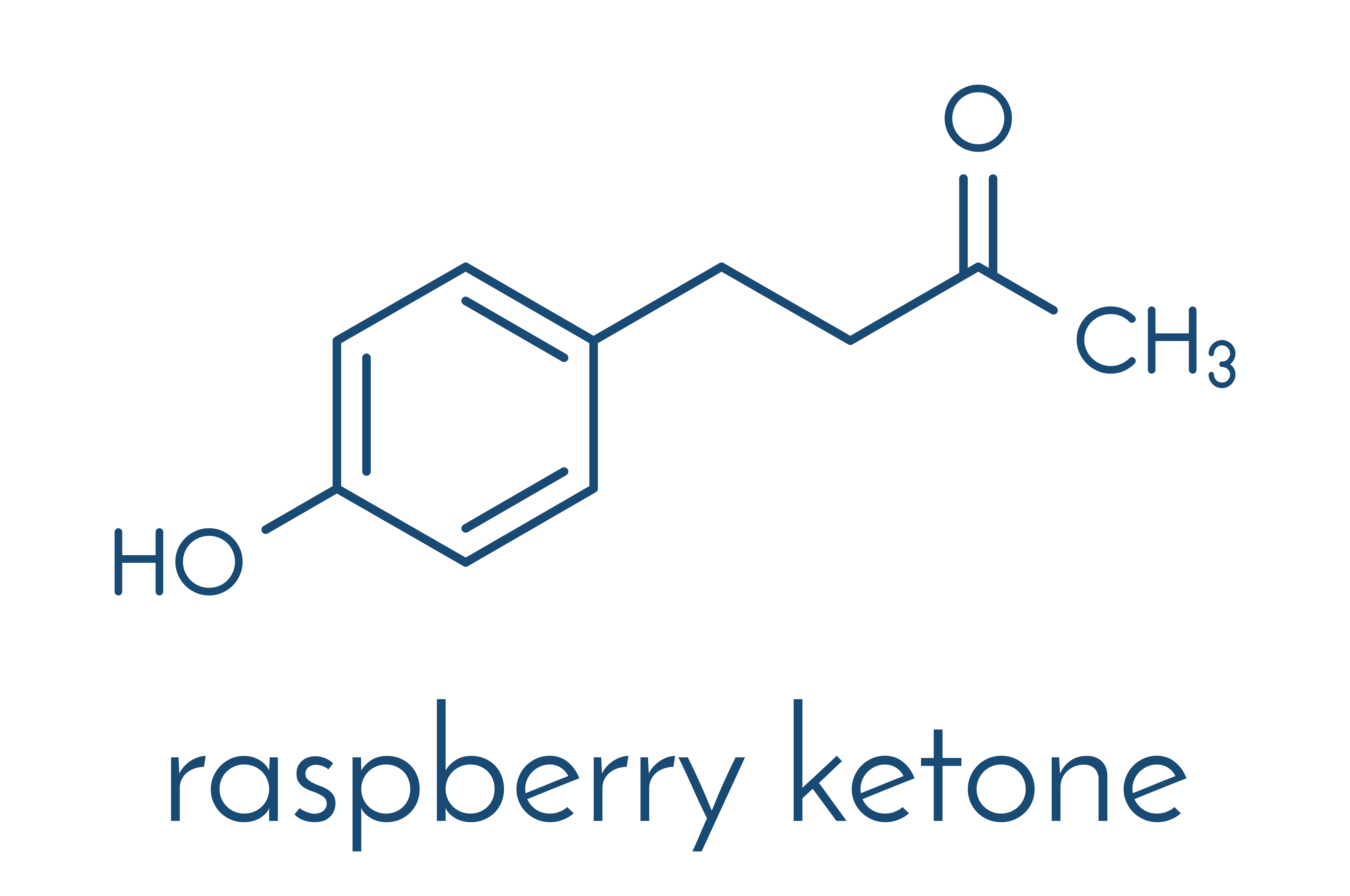 How does raspberry ketones look like? Here is chemical formula of those!