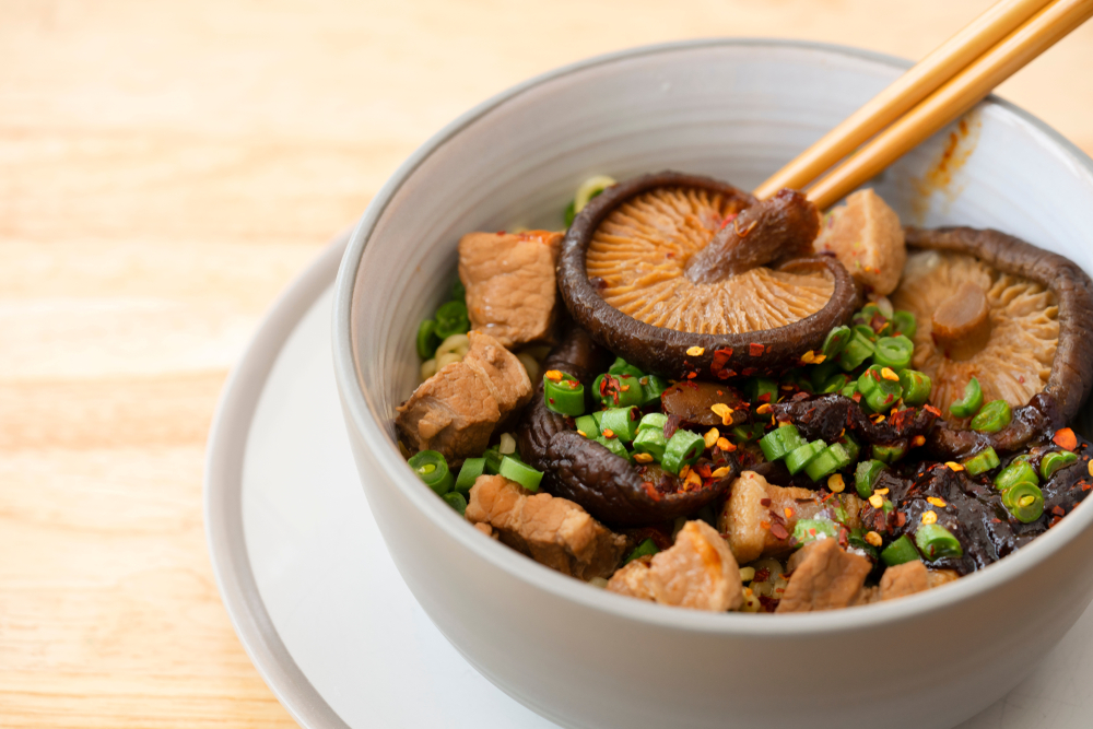 Shiitake mushrooms are often used in Asian cousin - for example in special kinds of ramen!
