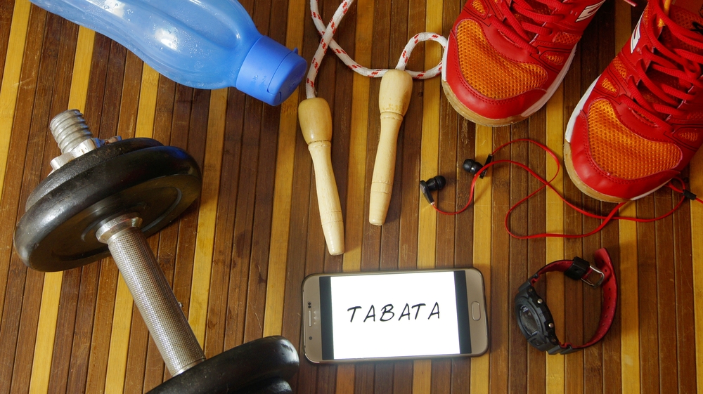 You can use many equipments for your Tabata training. You can also use some training apps to check your training tempo!