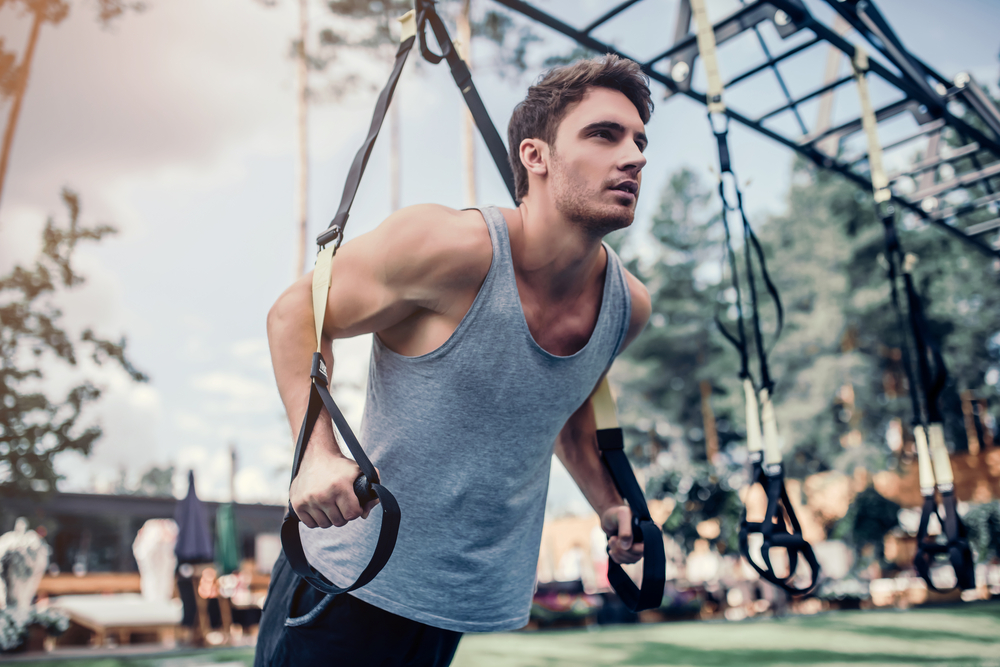 Outdoor gym oftenly contain enough accessories to make an full-scale training. And it's free. Remember though, to care about equipment which you use, and be polite to others who want to train there!