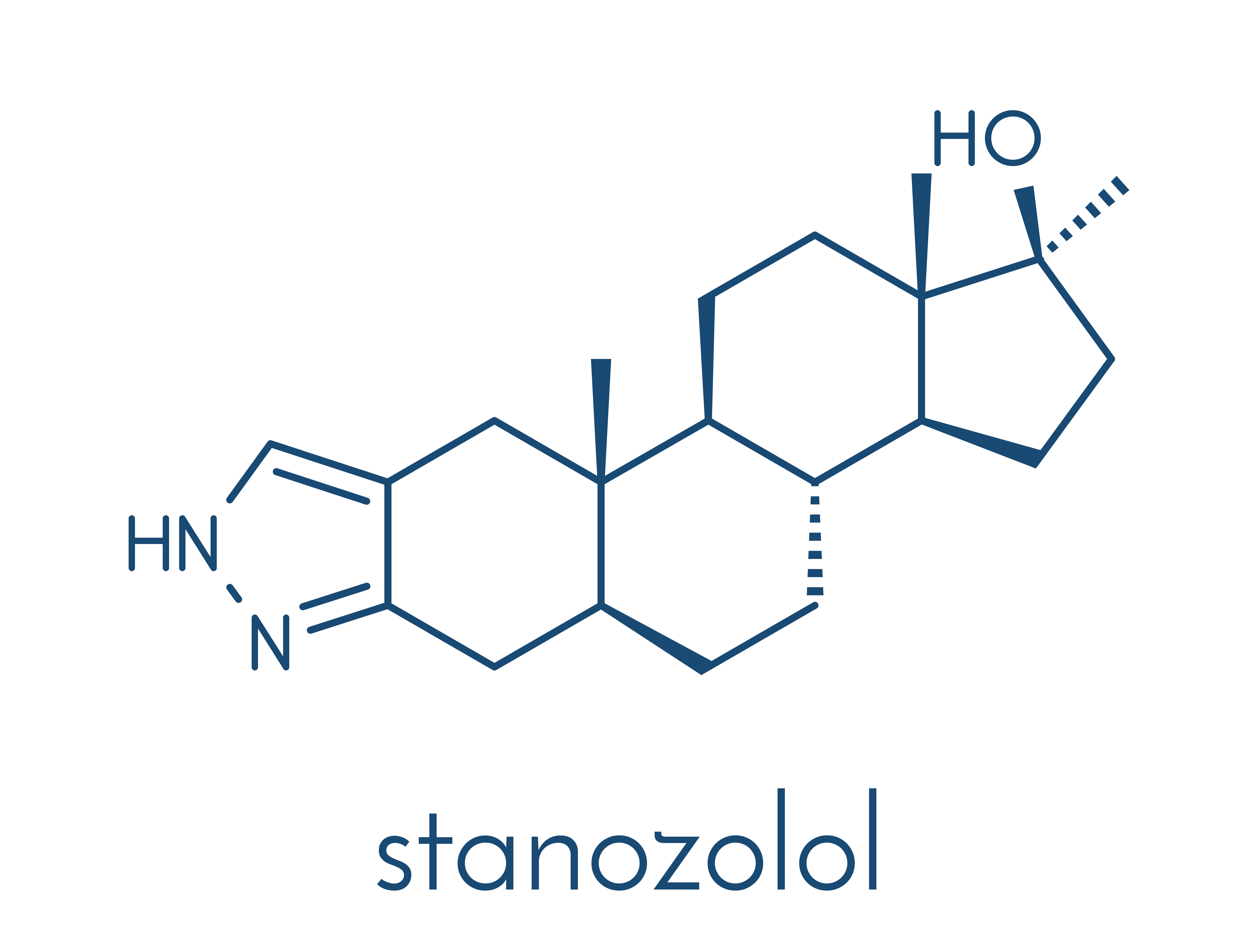 Stanozolol (Winstrol) chemical structure