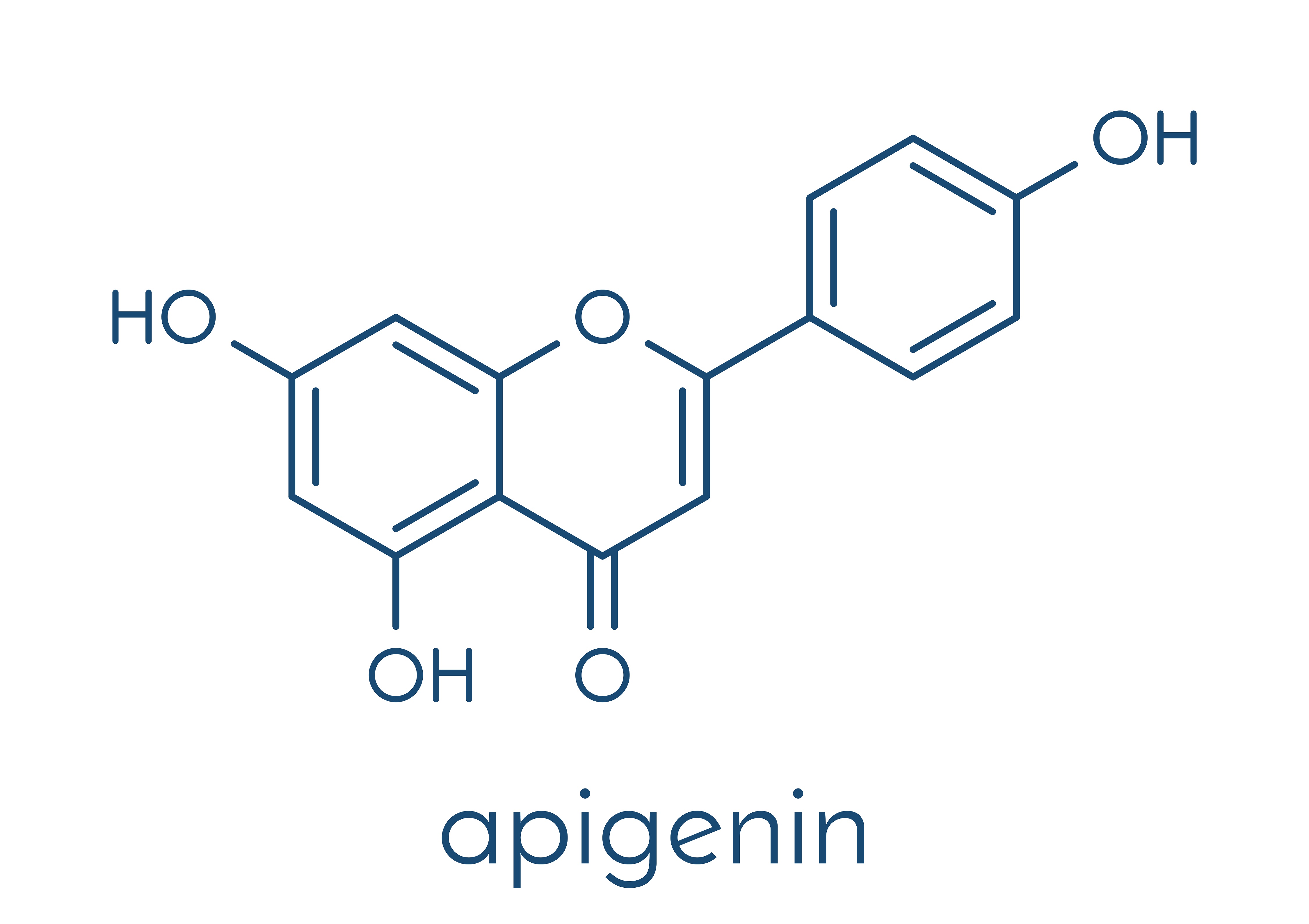 Apigenin - chemical formula