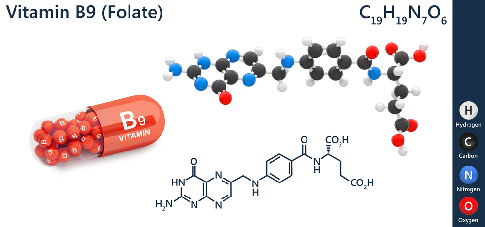 Vitamin B9 (folate) chemical structure