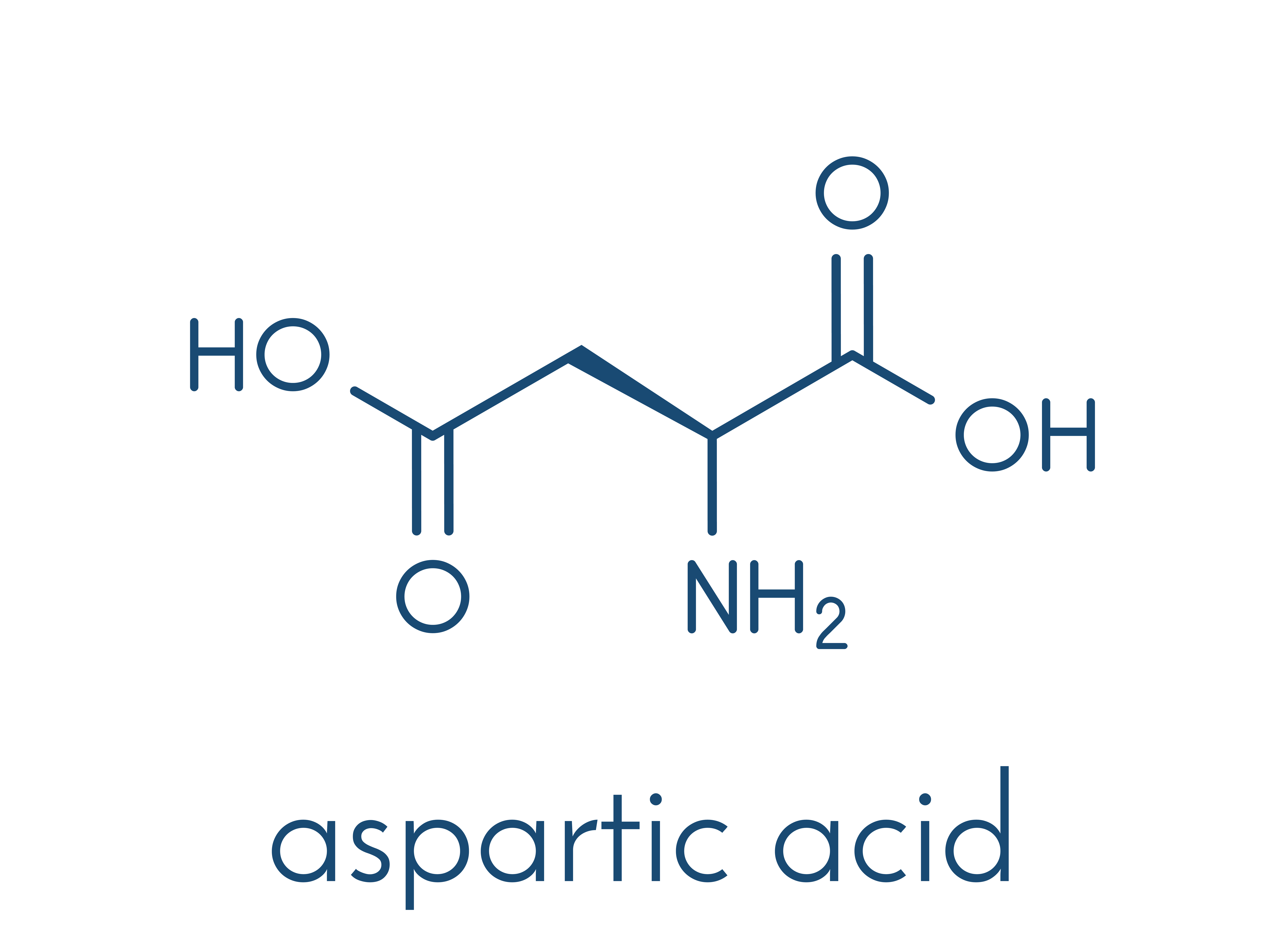 DAA - D-aspartic acid chemical formula