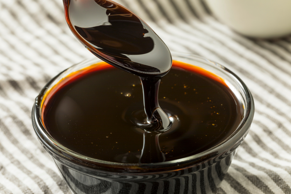 Molasses is an by-product of sugar production. It contains sugar with additional minerals and vitamins.