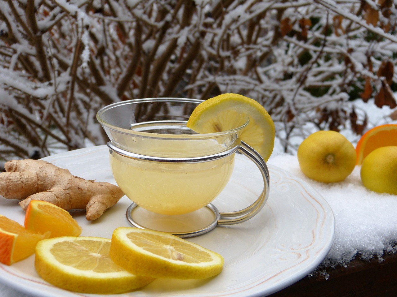 A tea, with lemon and ginger? Great, natural way to boost immunity!