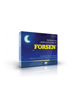 Olimp Forsen and simple, non-invasive sleep quality improving supplement, containing B vitamins and set of natural herbs which improve sleep quality