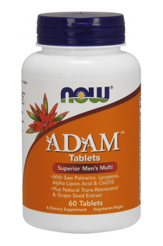 ADAM from NOW Foods is our recommended vitamins and minerals preparation for all men!