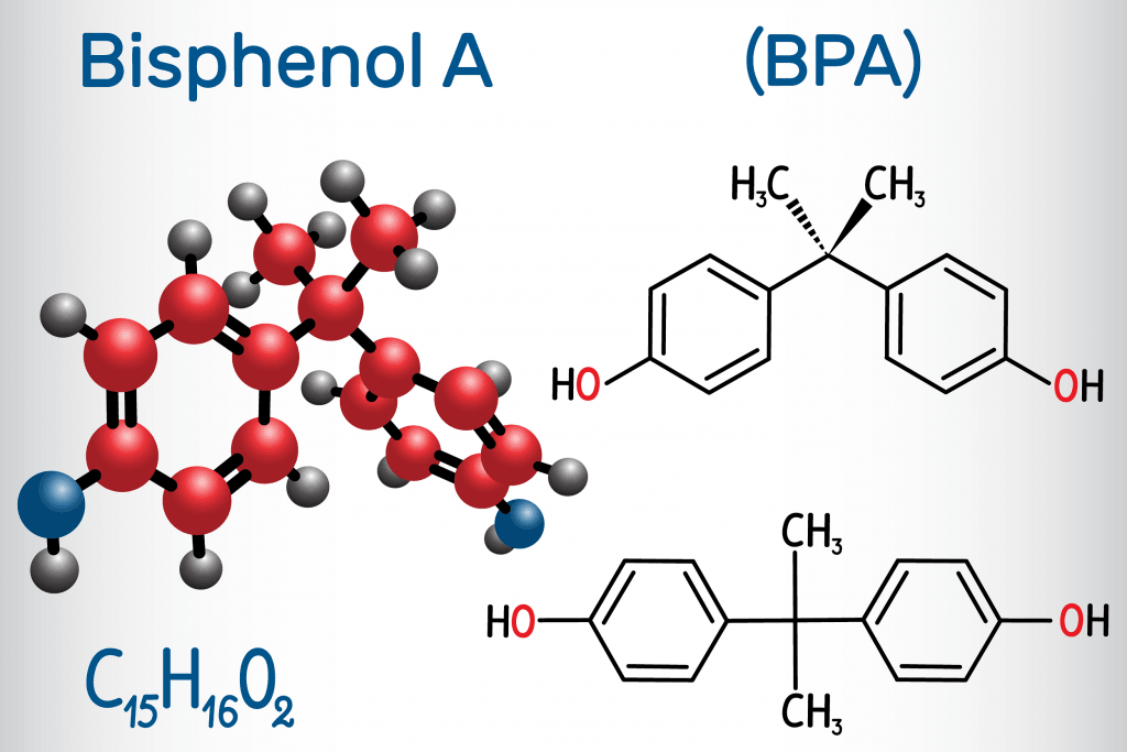 Chemical structure of Bisphenol A