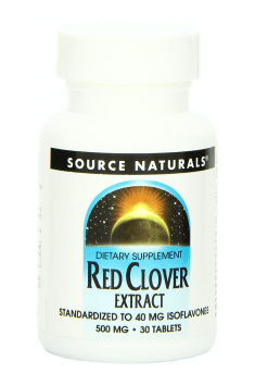 Red Clover Extract from Source Naturals is a natural source of phytoestrogens helpful in menopause state