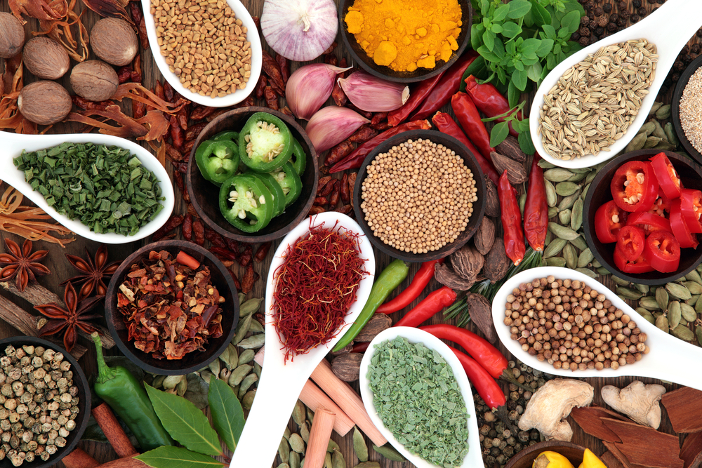 Natural herbs and spices can be great help during weight loss diet