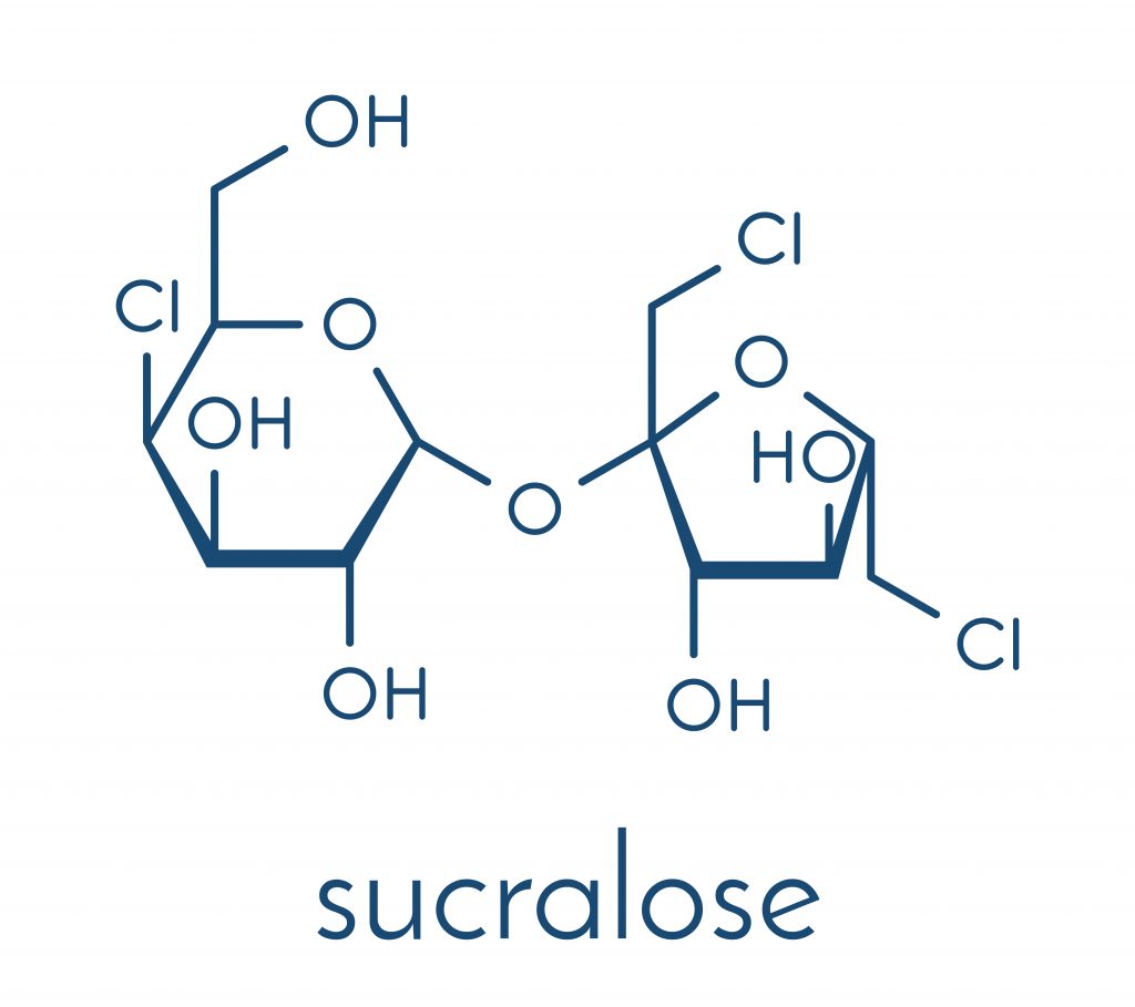 Chemical structure of sucralose