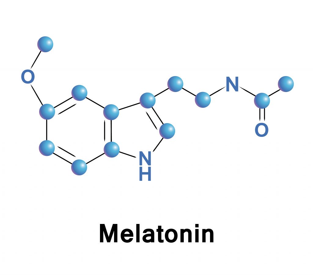 Chemical structure of melatonin