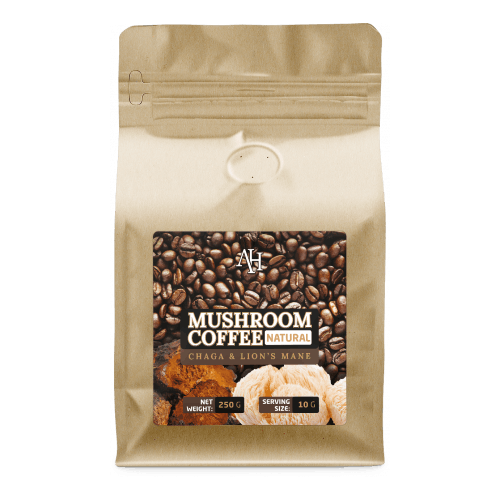 Apollo's Hegemony Mushroom Coffee - a blend of Coffee, Lion's Mane and Chaga extracts