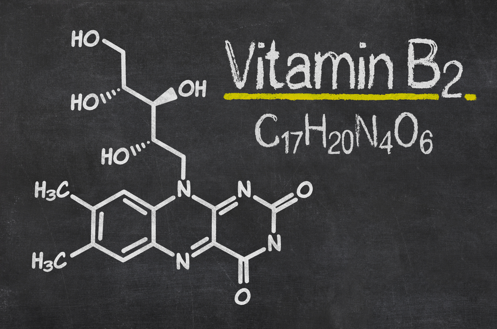 Chemical structure of Vitamin B2 - Riboflavin