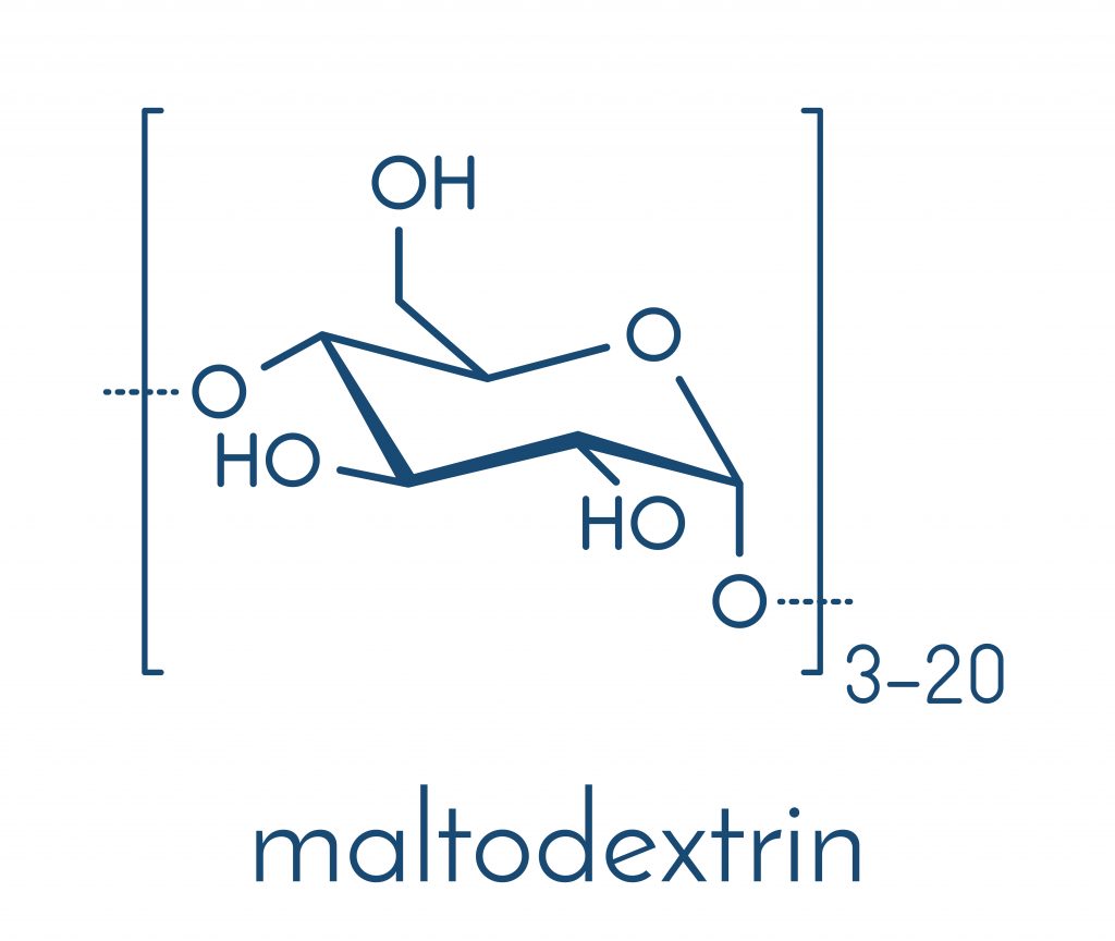 Chemical structure of maltodextrin