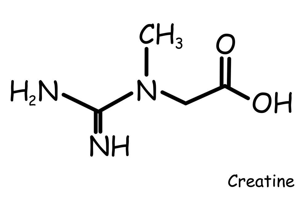 Chemical structure of creatine